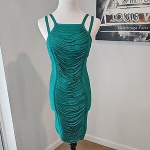 Elegant Green Strappy Dress
